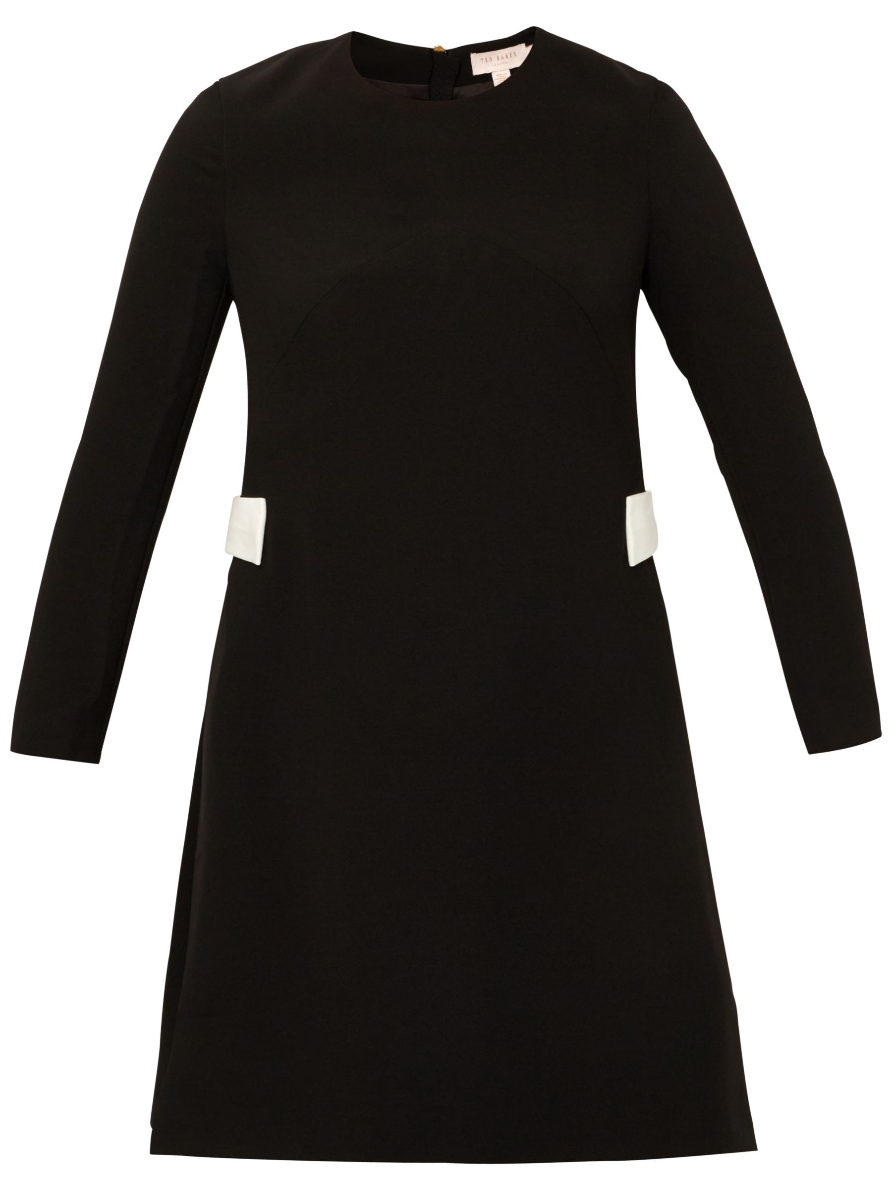 ted baker black dress with white bow