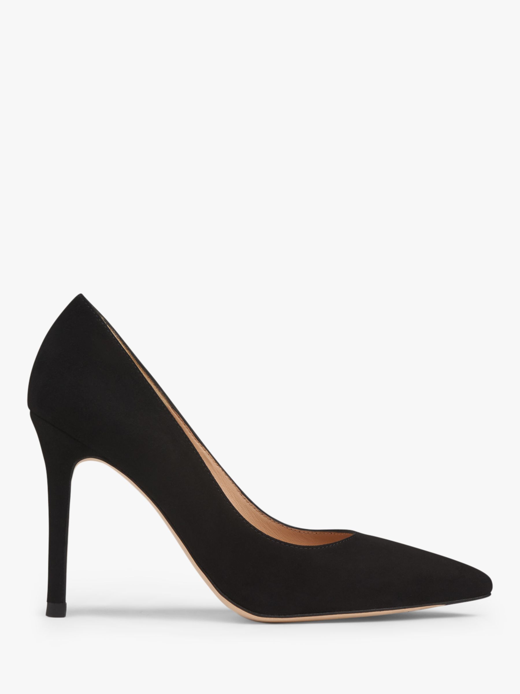 L.K.Bennett Fern Court Shoes, Black Suede, 3
