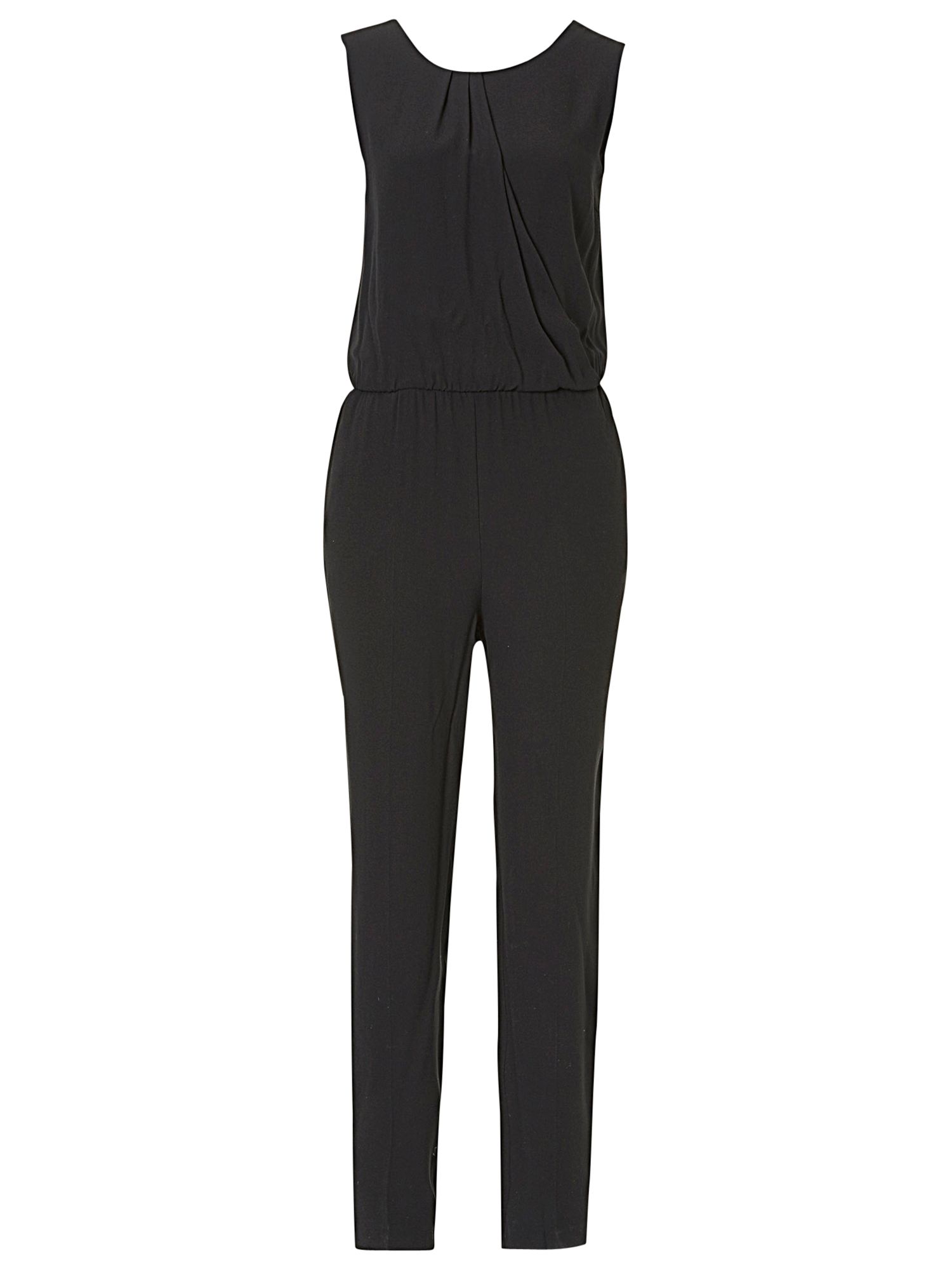 Betty & Co. Crepe Jumpsuit, Black at John Lewis & Partners
