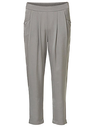 Betty & Co. Loose Fit Satin Trousers, Grey Cloud