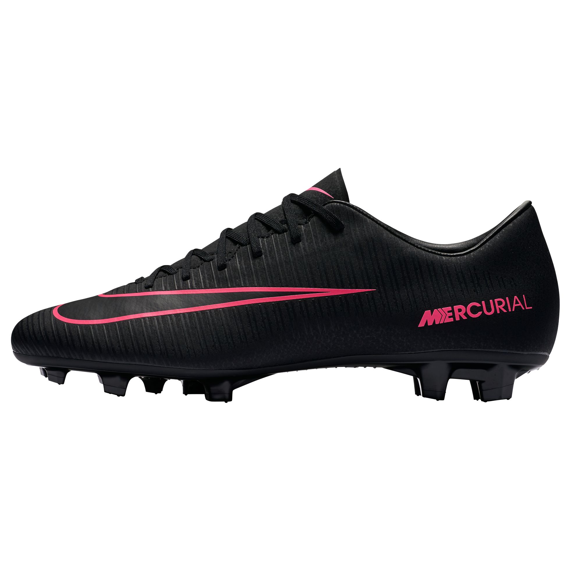 black and pink nike soccer cleats