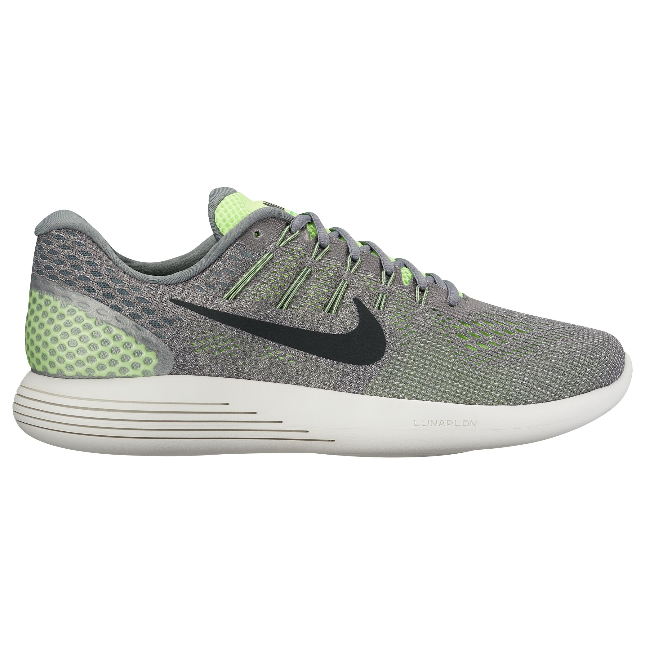 Nike LunarGlide Men's Running Shoes, Green/Cool Grey