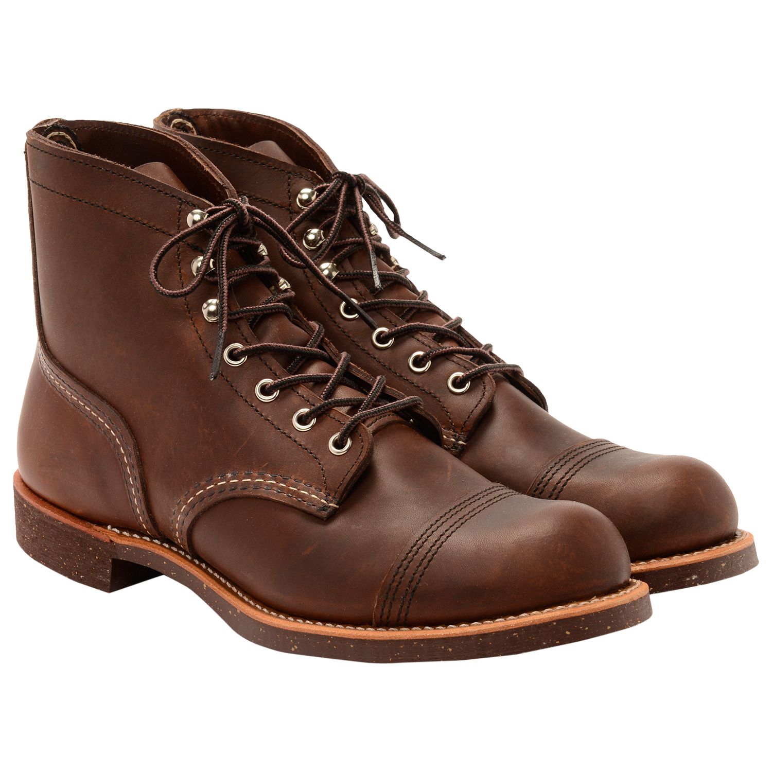 Red Wing 8111 Iron Ranger Boots, Amber Harness at John Lewis & Partners