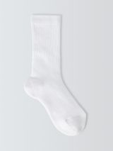 John Lewis Kids' Sports Socks, Pack of 2, White