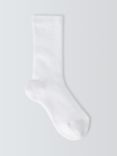 John Lewis Kids' Sports Socks, Pack of 2, White