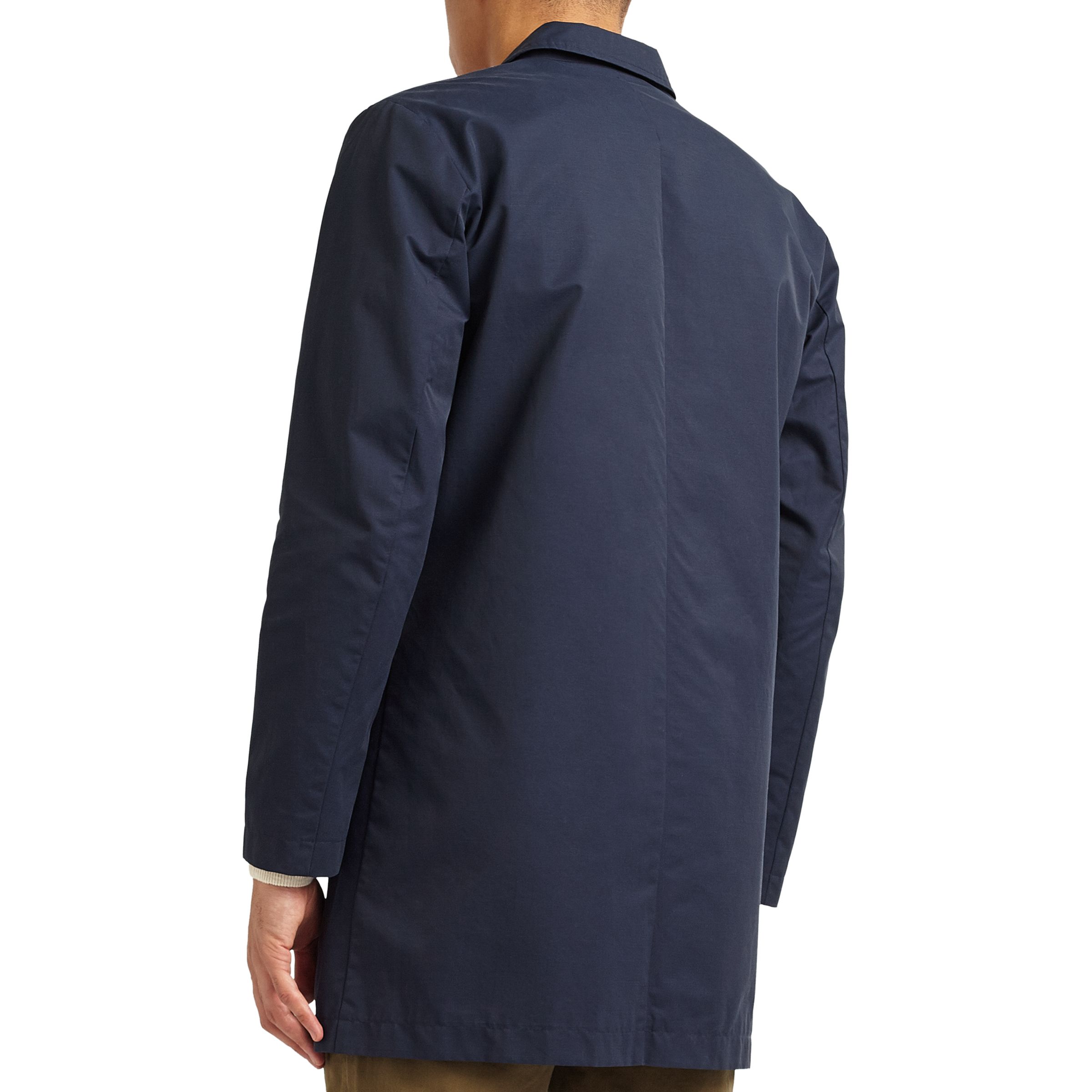 Buy Kin by John Lewis City Showerproof Overcoat, Navy | John Lewis