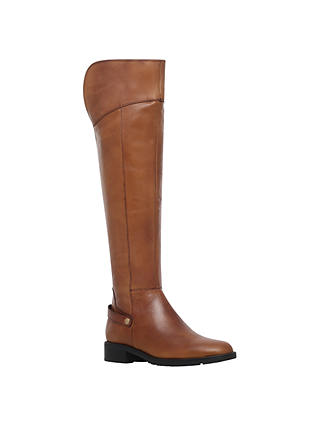 Carvela Comfort Vivian Knee High Boots, Brown Leather