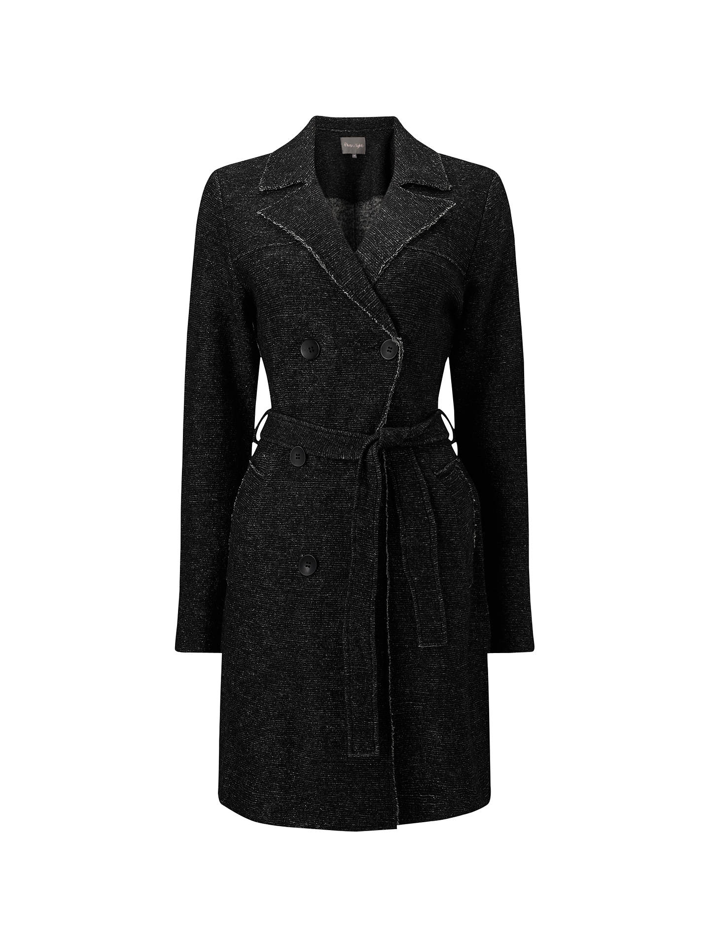 Phase Eight Trista Boiled Wool Trench Coat, Charcoal at John Lewis ...