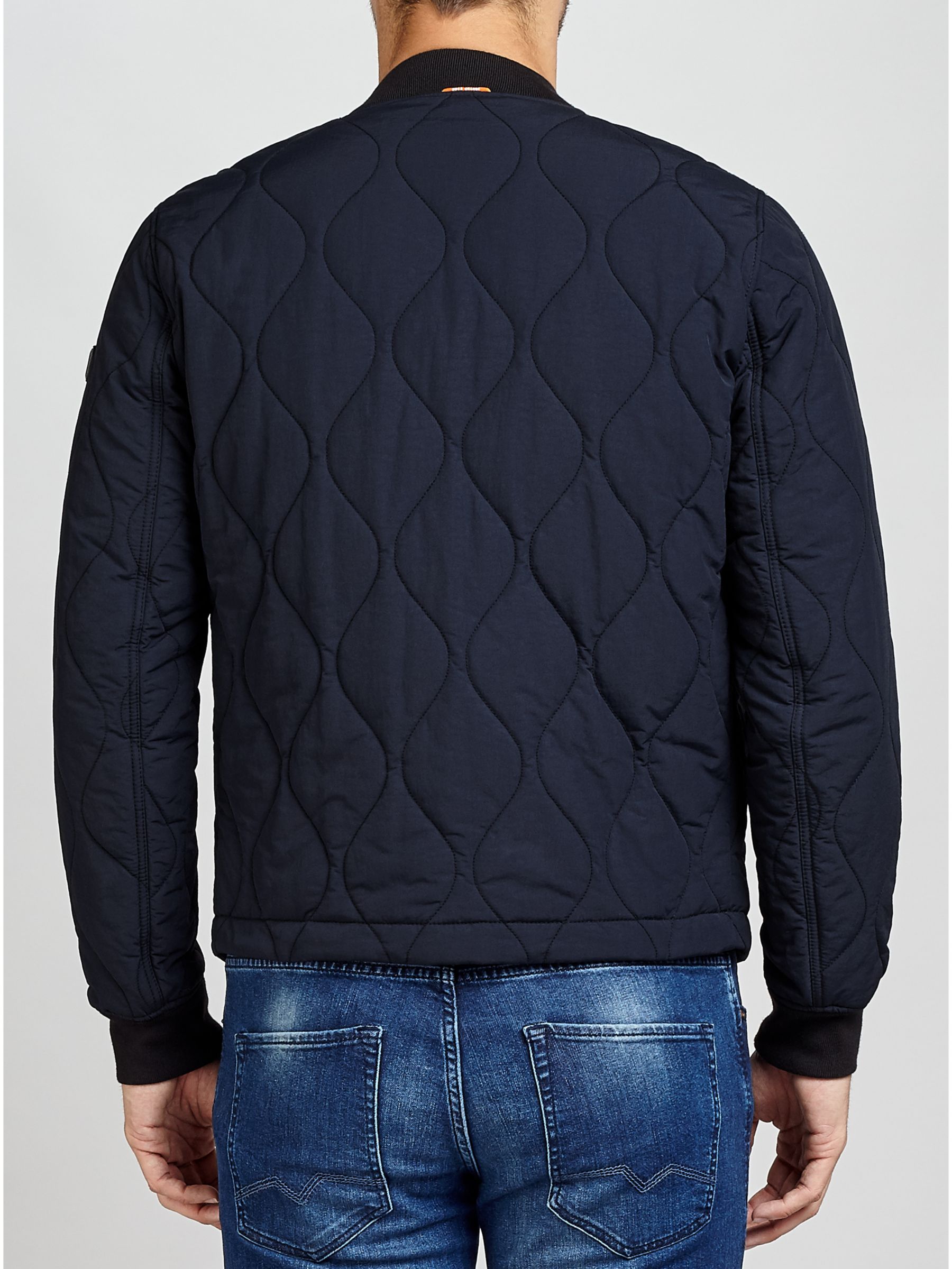 hugo boss quilted bomber jacket