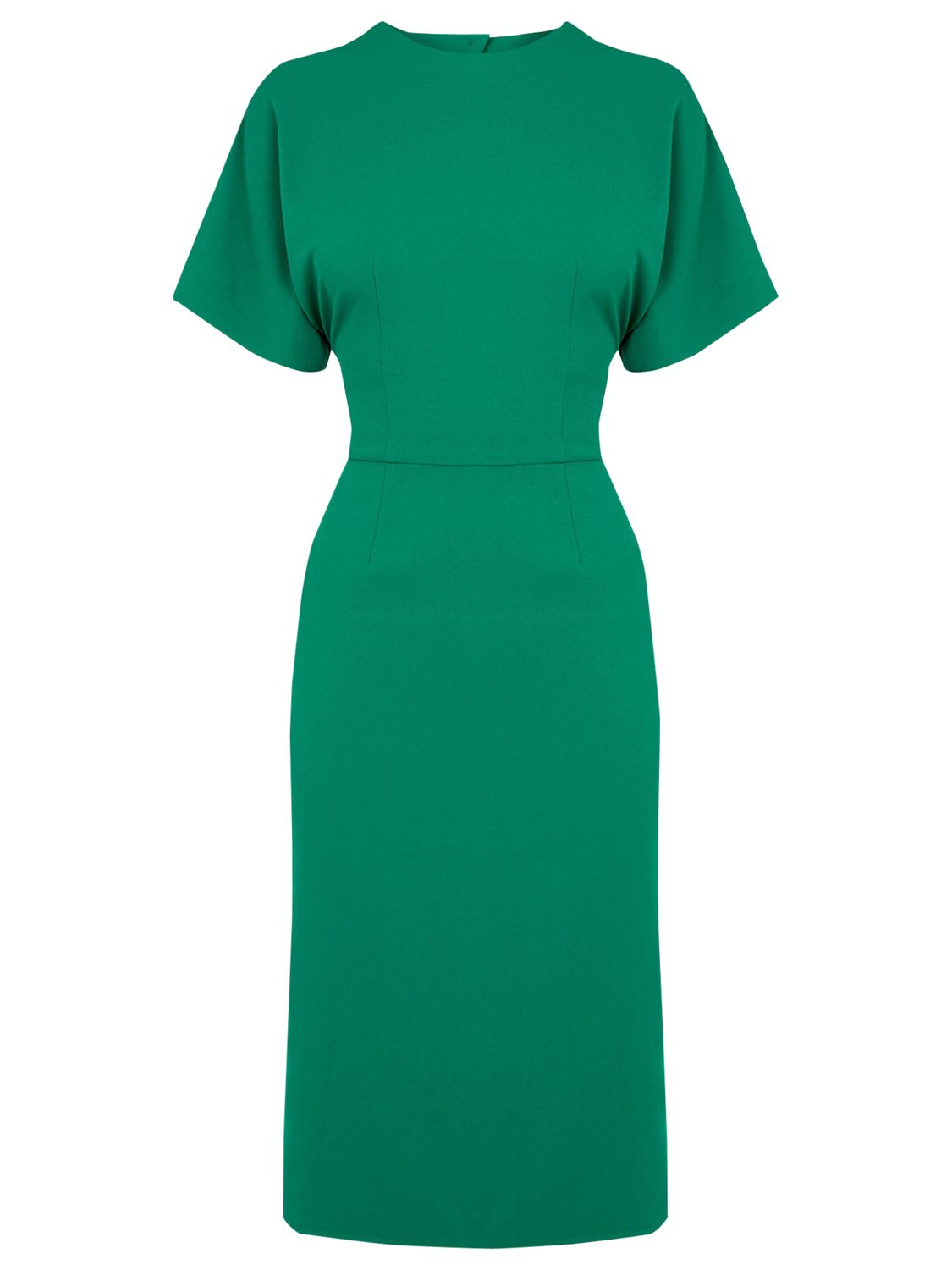 warehouse green midi dress