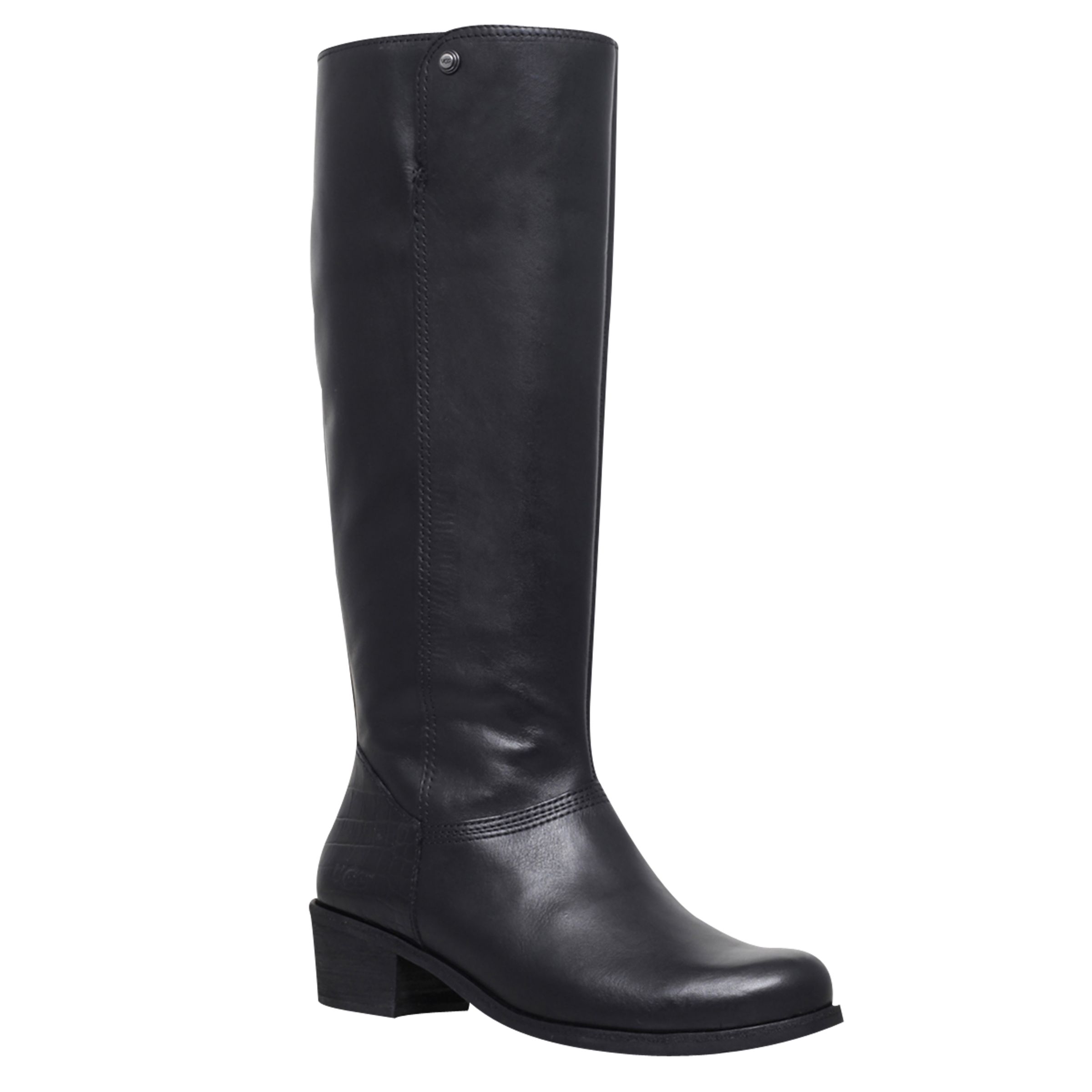 UGG Barton Croco Knee High Boots, Black 