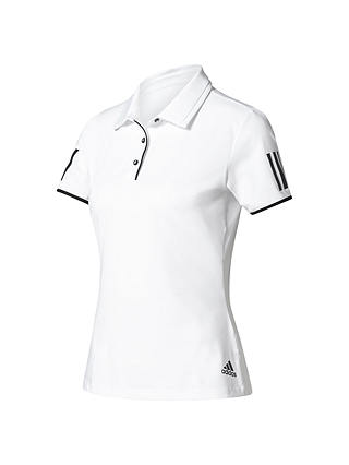 adidas Tennis Club Polo Shirt, White/Black