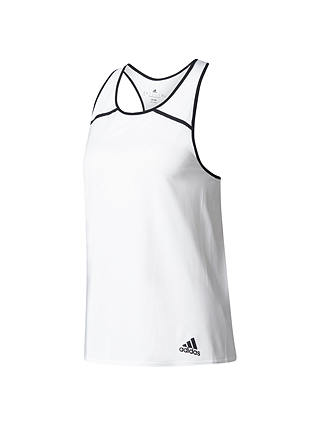adidas Tennis Club Tank Top, White/Black