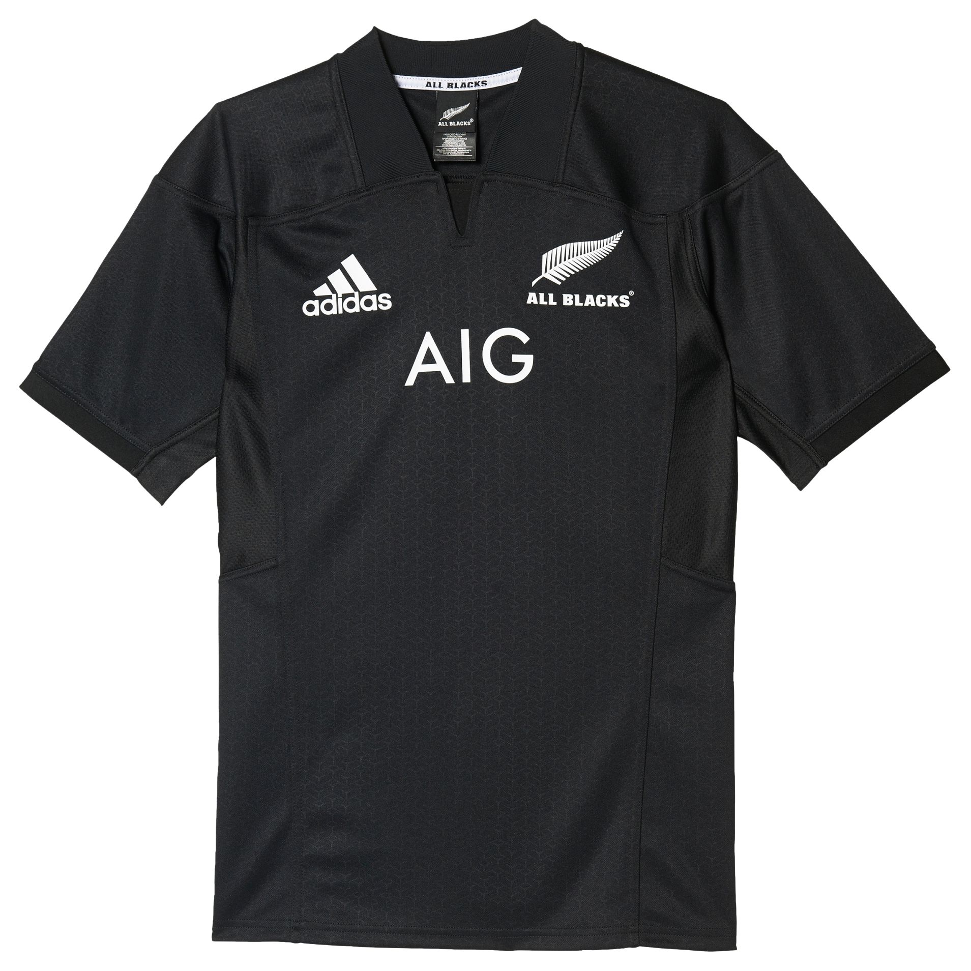 Adidas New Zealand All Blacks 2016/17 Home Rugby Shirt, Black at John ...
