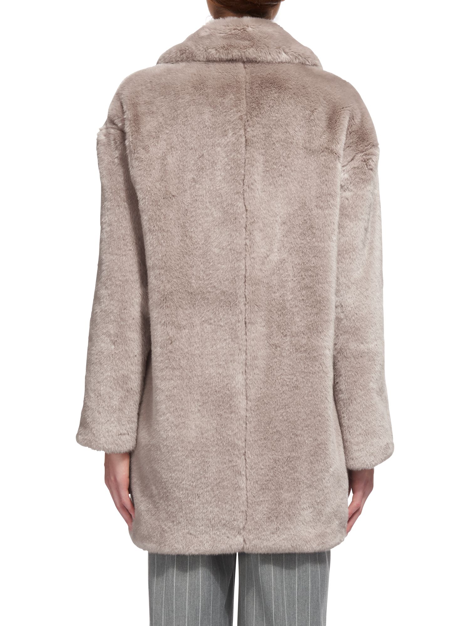 Whistles Faux Fur Cocoon Coat at John Lewis & Partners
