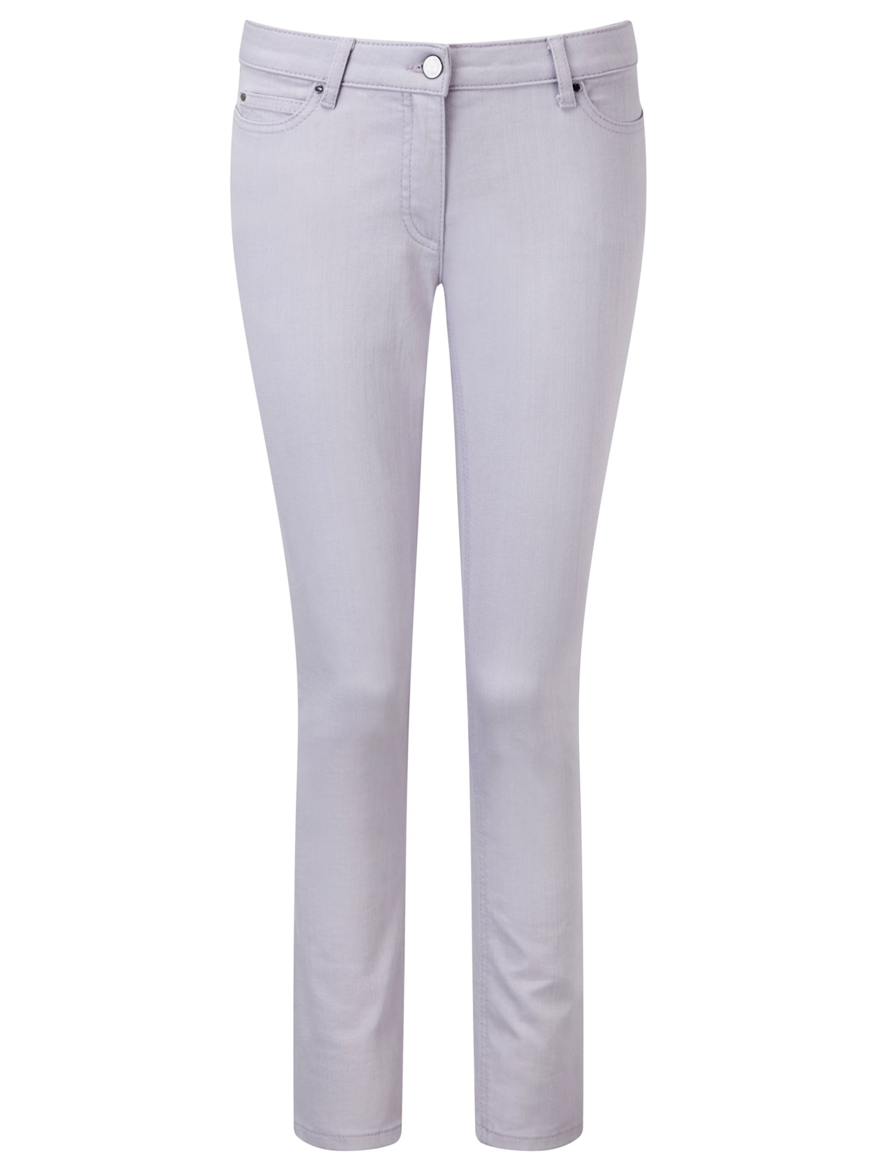Pure Collection Zara Slim Leg Jeans, Lilac at John Lewis & Partners