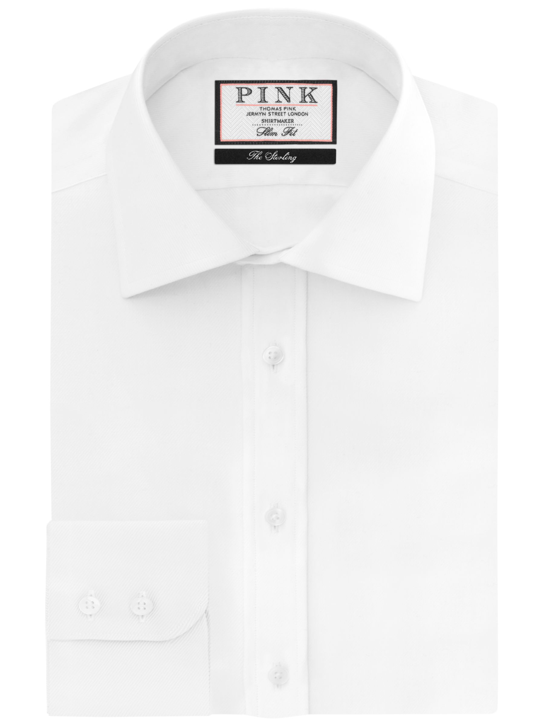 Thomas Pink Arthur Plain Slim Fit XL Sleeve Shirt
