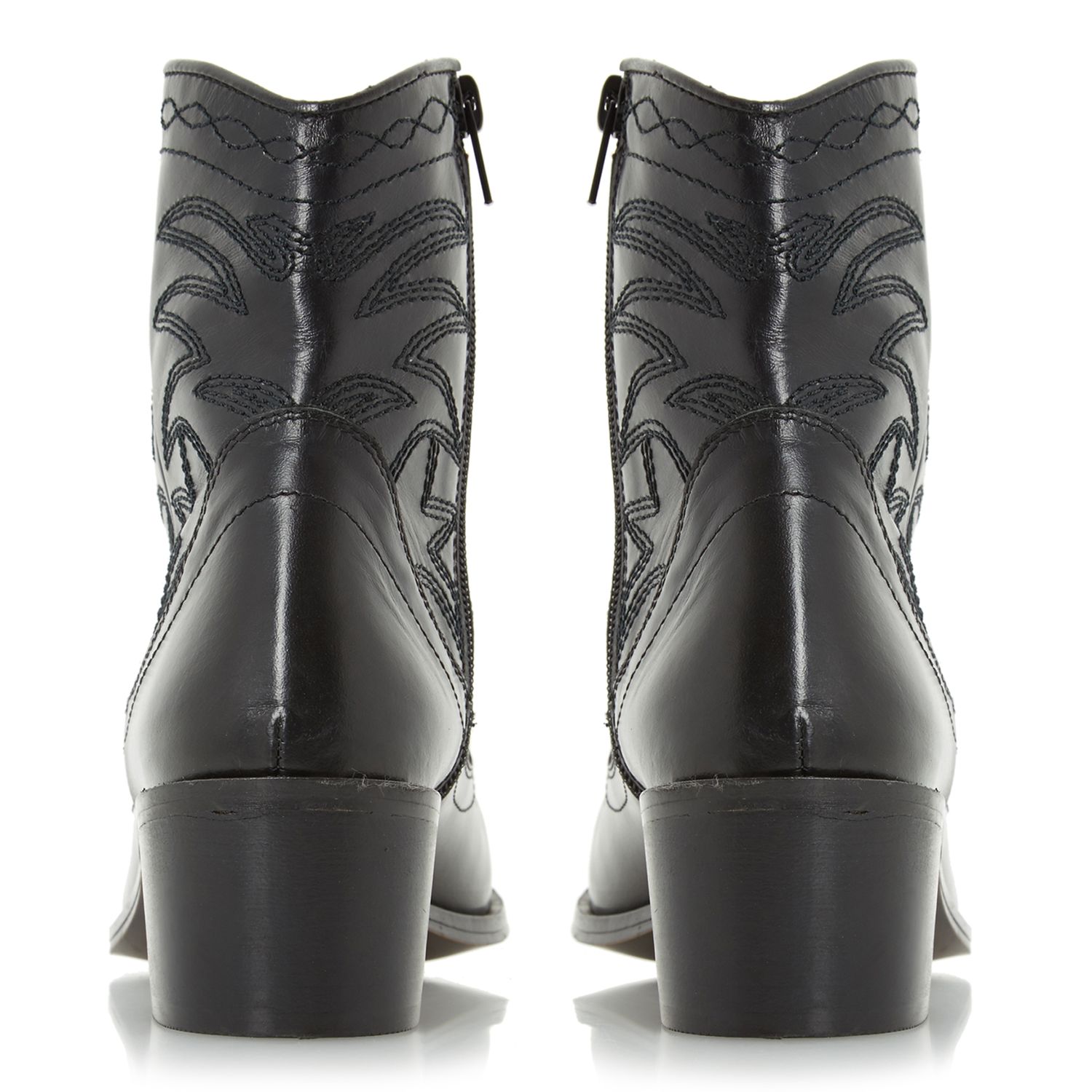 Dune Reno Cowboy Boots Black At John Lewis Partners