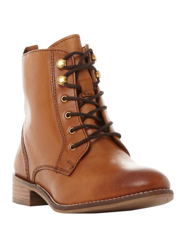 Tan lace up ankle cheap boots