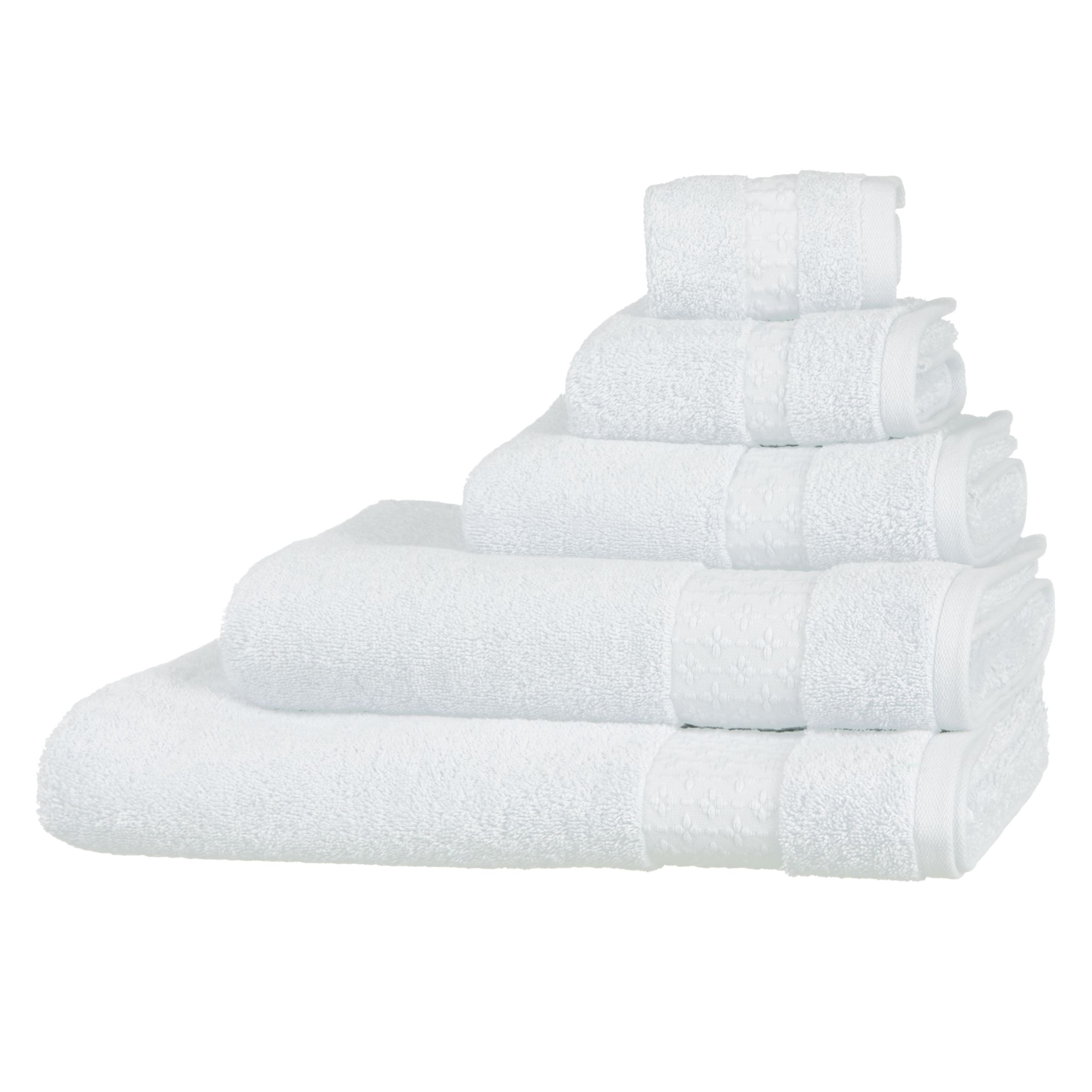 John Lewis & Partners Classic Hand Towel, White