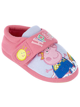 Peppa Pig Children's Rainbow Slippers, Pink
