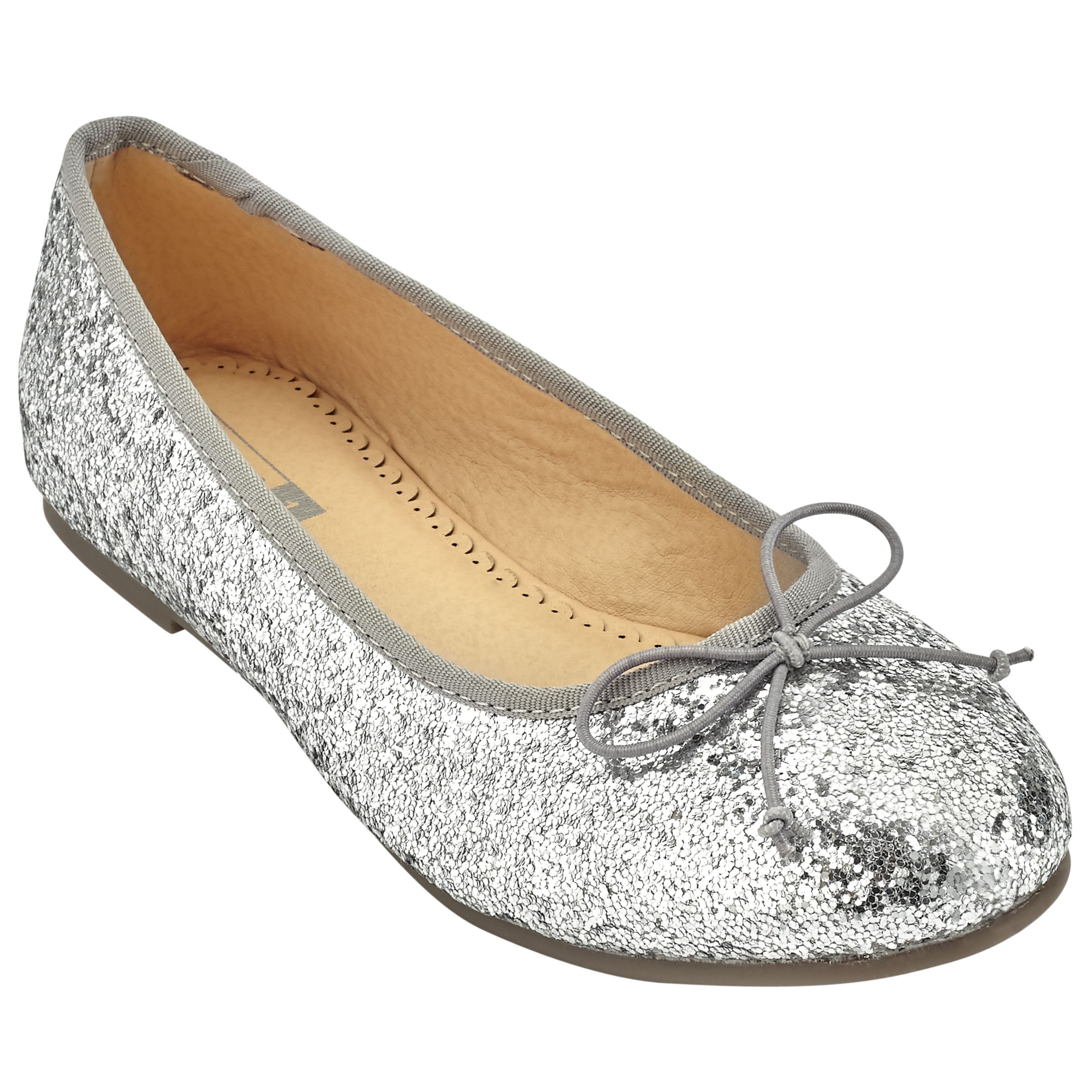 girls silver glitter shoes