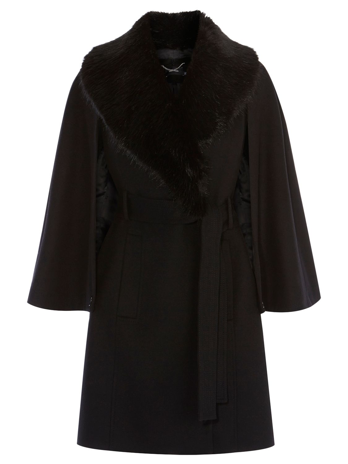 Karen Millen Investment Wool Coat, Black