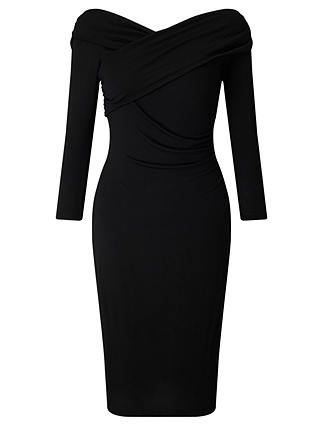 Bruce by Bruce Oldfield Off The Shoulder Wrap Dress
