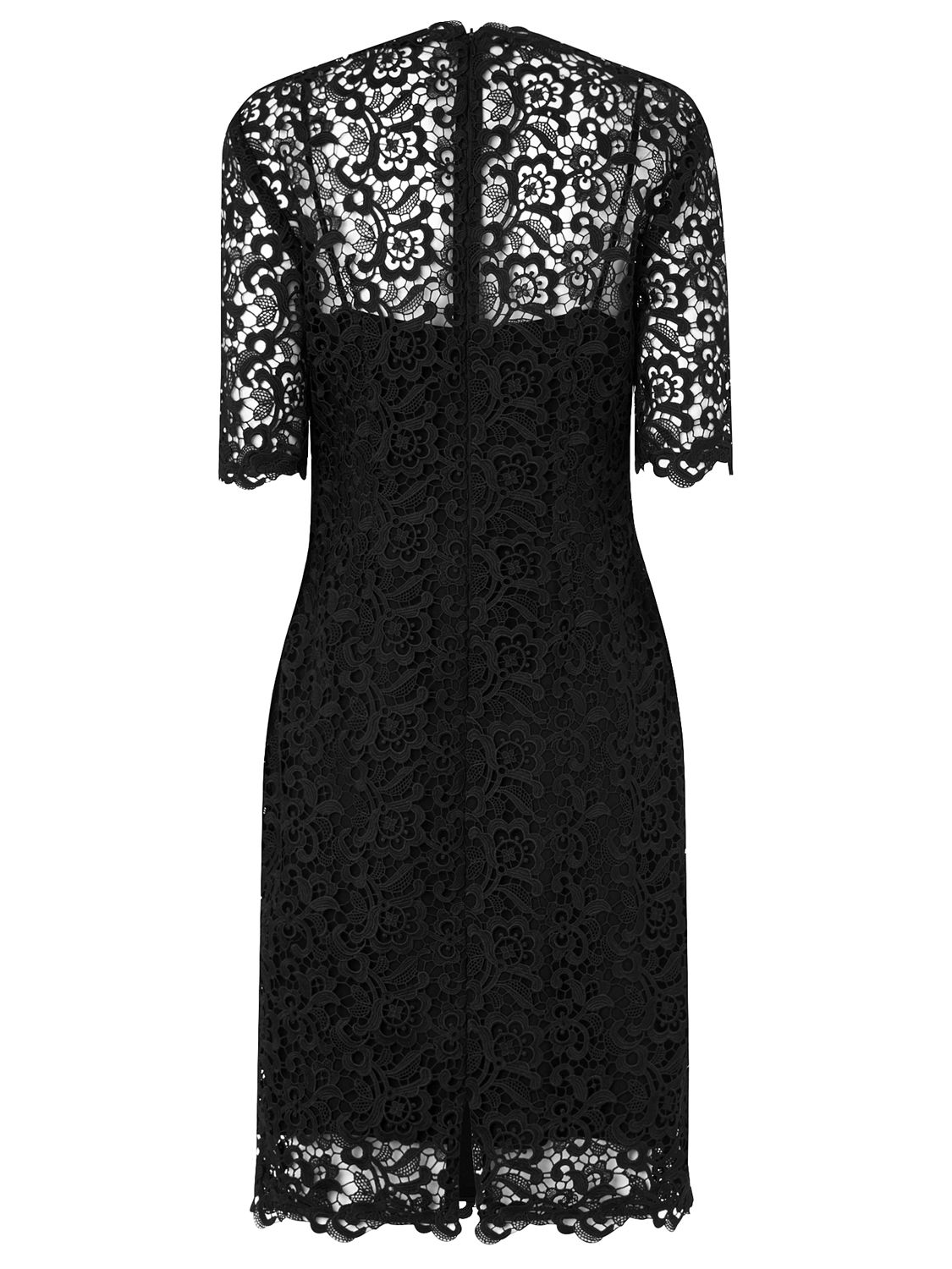 L.K. Bennett Aisha Lace Dress, Black