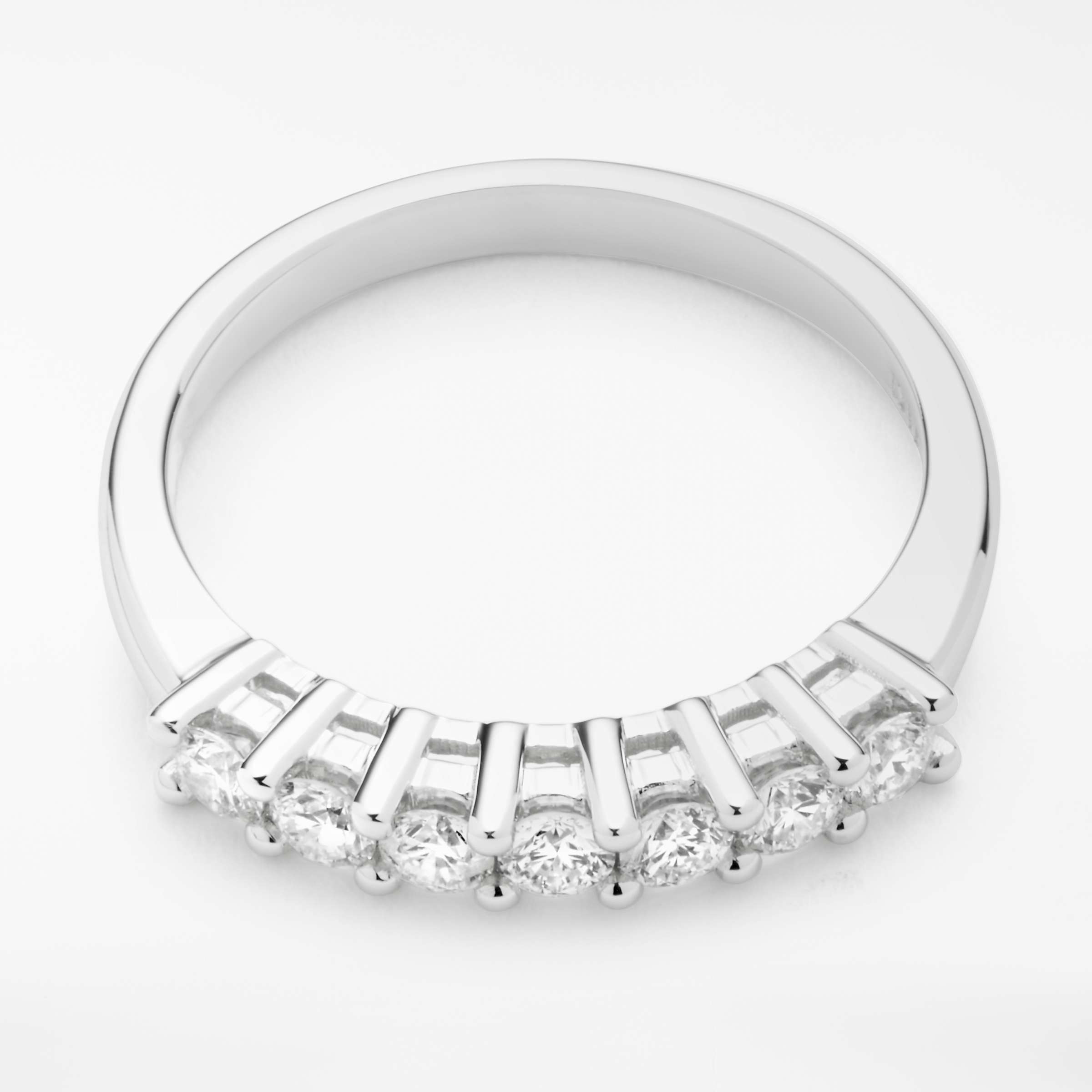 Buy Mogul 18ct White Gold Round Brilliant Diamond Eternity Ring, 0.5ct Online at johnlewis.com