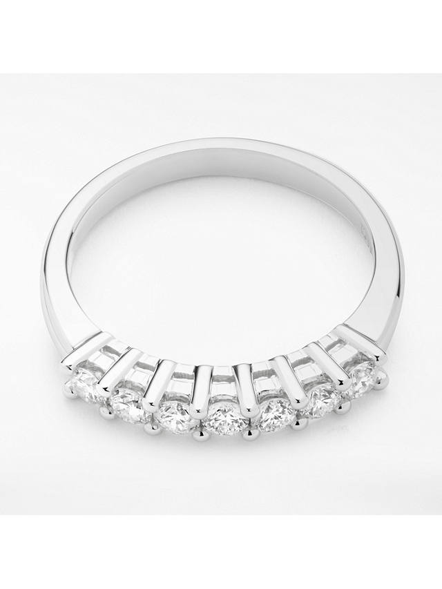 Mogul 18ct White Gold Round Brilliant Diamond Eternity Ring, 0.5ct