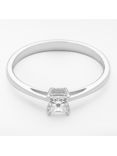 Mogul 18ct White Gold Princess Cut Diamond Engagement Ring, 0.33ct
