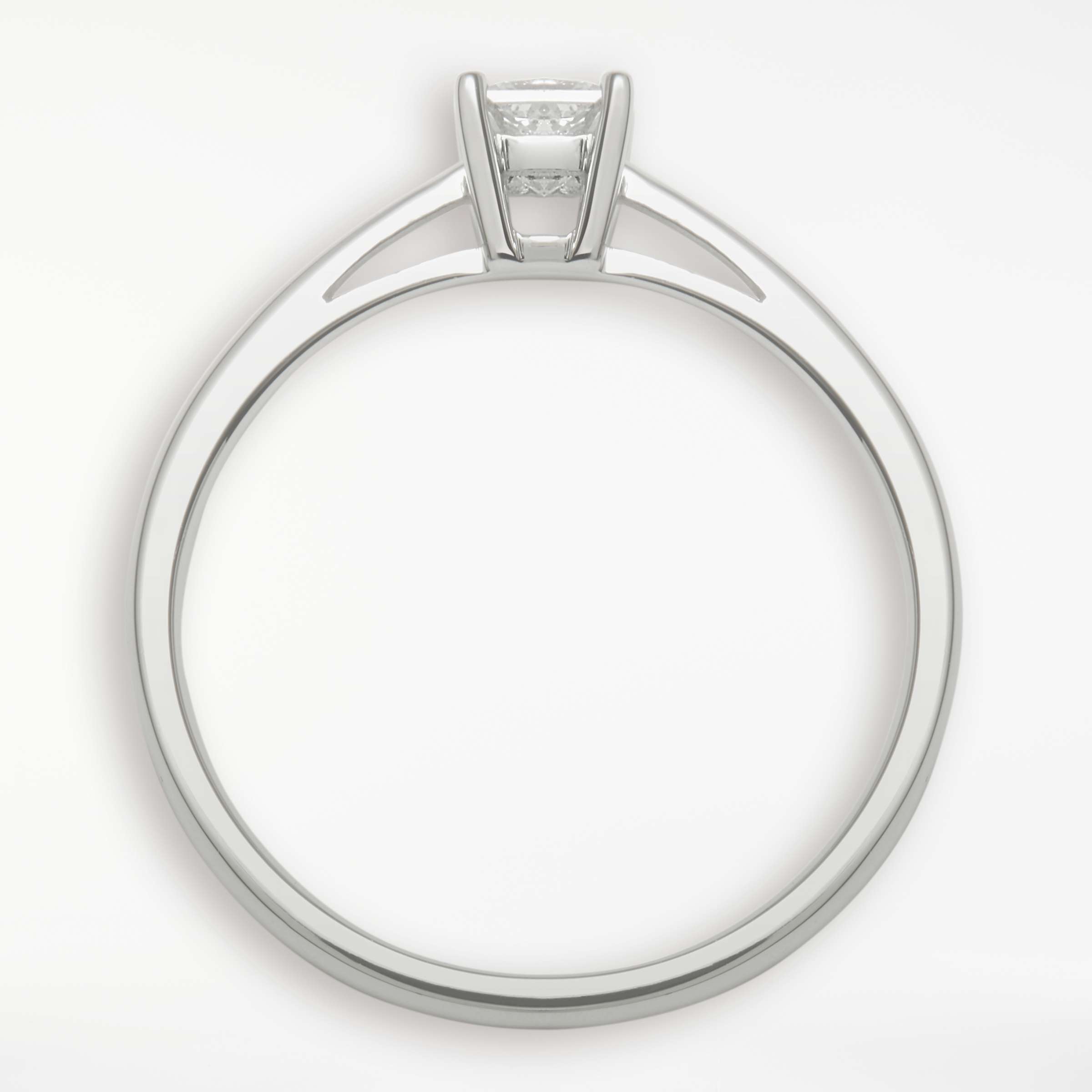 Buy Mogul 18ct White Gold Princess Cut Diamond Engagement Ring, 0.33ct Online at johnlewis.com