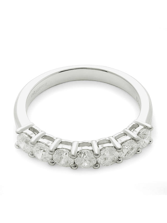 Mogul 18ct White Gold Round Brilliant Diamond Eternity Ring, 1ct