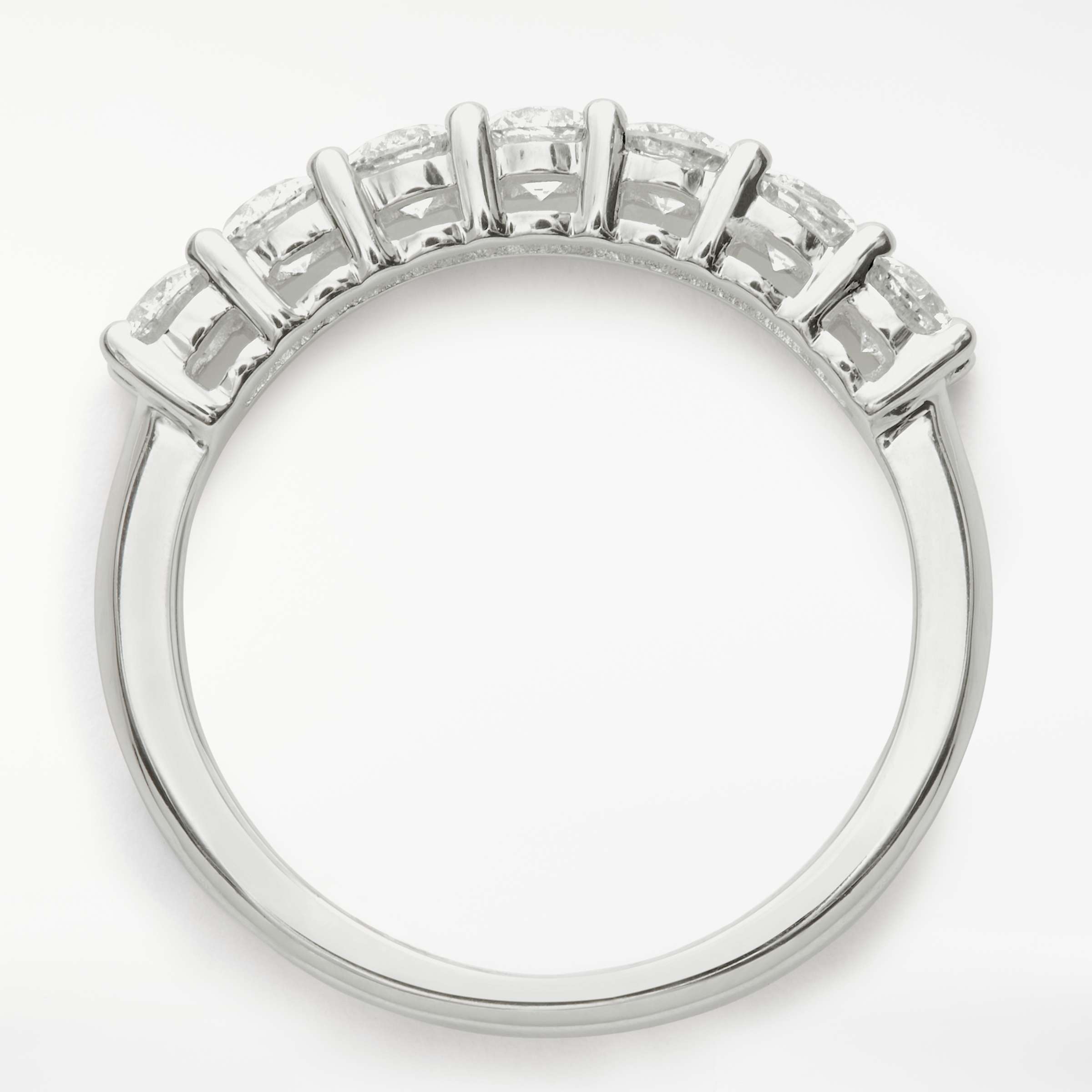 Buy Mogul 18ct White Gold Round Brilliant Diamond Eternity Ring, 1ct Online at johnlewis.com