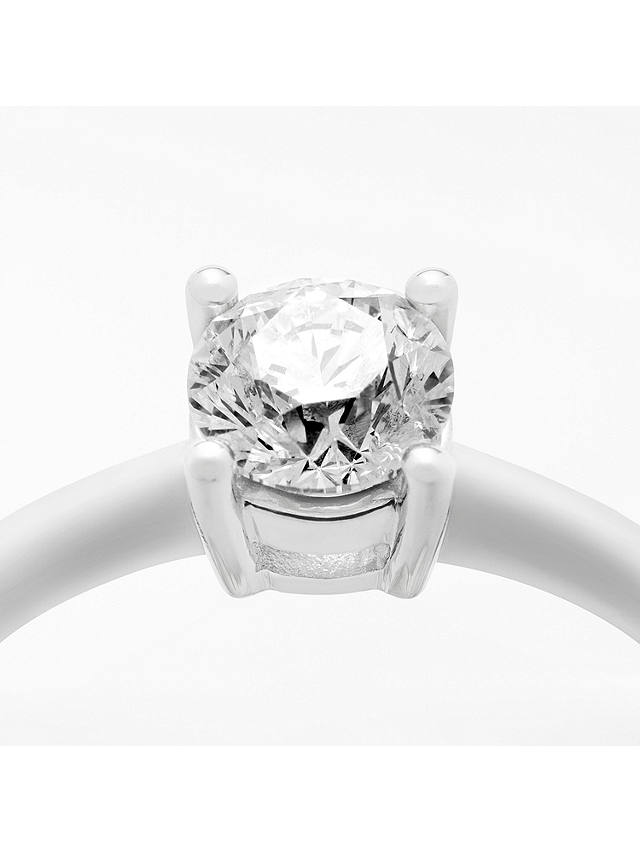 Mogul 18ct White Gold Princess Cut Diamond Engagement Ring, 0.7ct