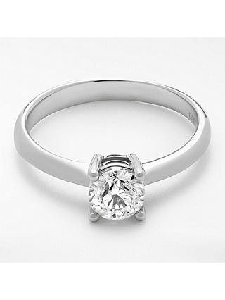 Mogul 18ct White Gold Princess Cut Diamond Engagement Ring, 0.7ct