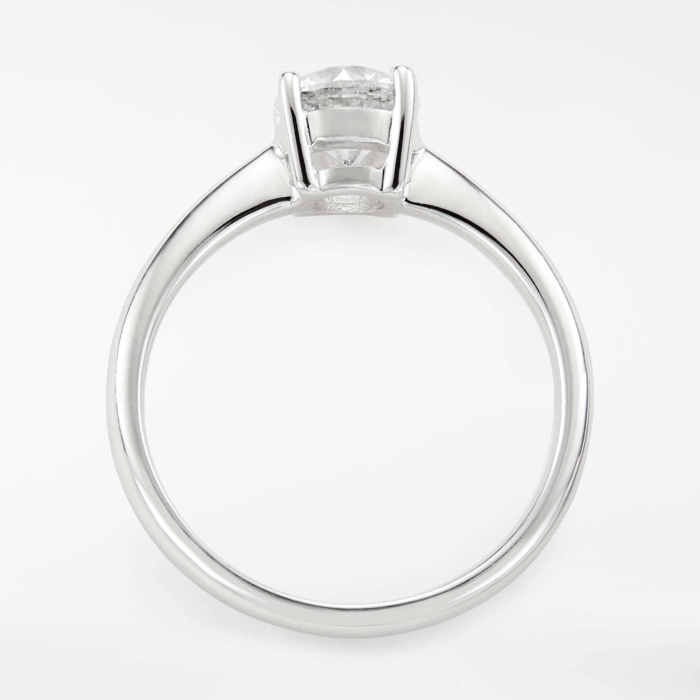 Buy Mogul 18ct White Gold Round Brilliant Diamond Engagement Ring, 1ct Online at johnlewis.com