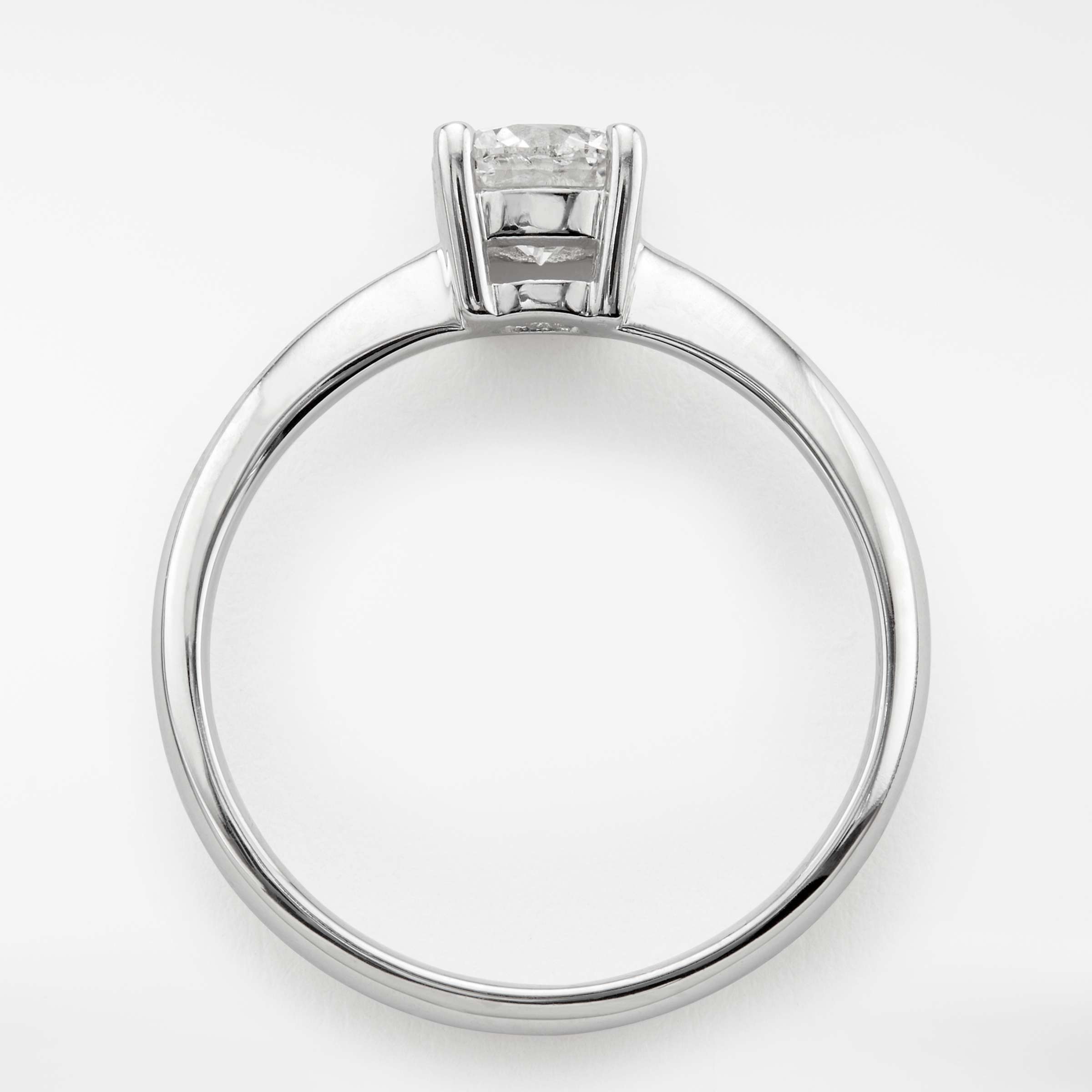 Buy Mogul 18ct White Gold Round Brilliant Diamond Engagement Ring, 0.7ct Online at johnlewis.com