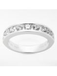 Mogul 18ct White Gold Round Brilliant Channel Set Diamond Eternity Ring, 1ct