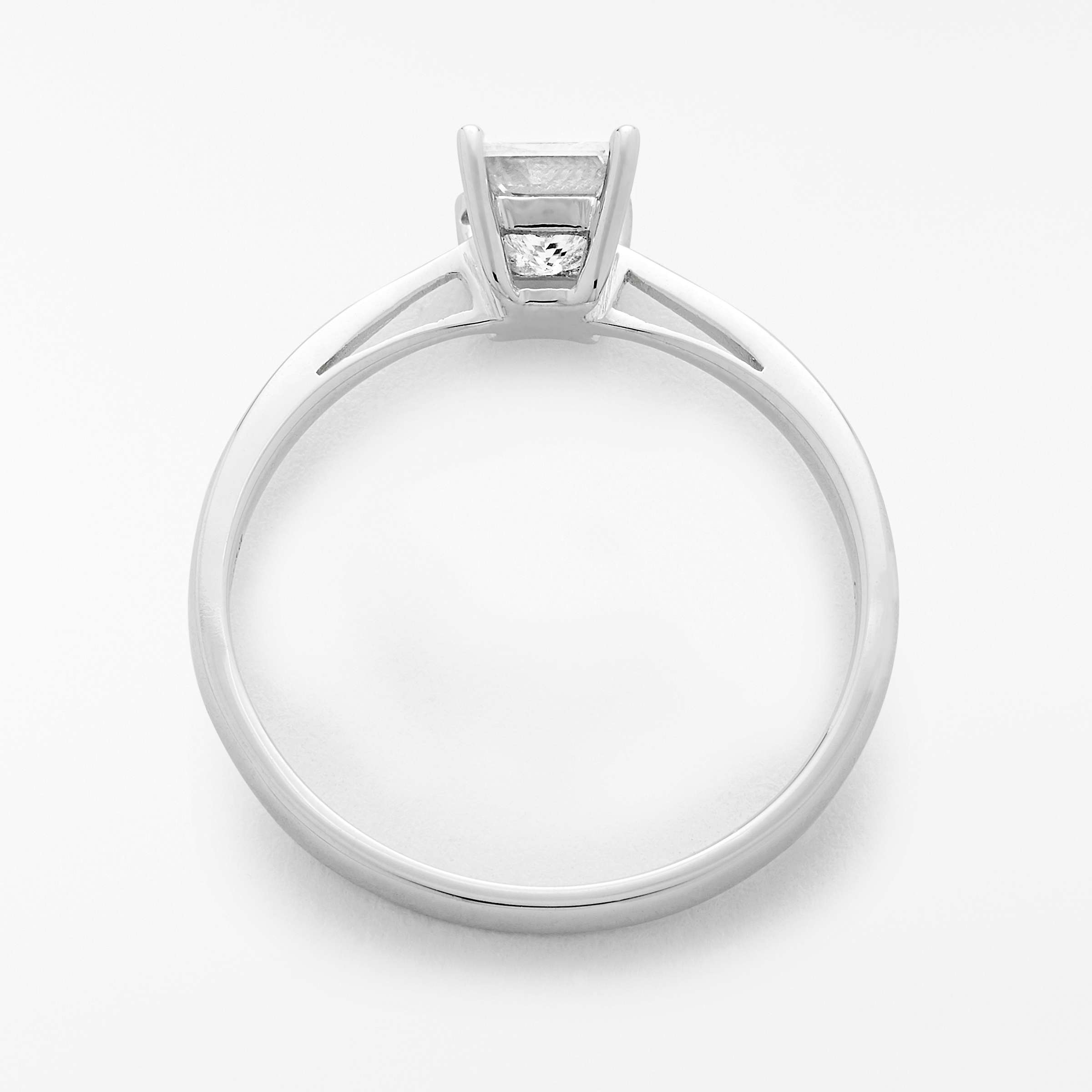 Buy Mogul 18ct White Gold Princess Cut Diamond Engagement Ring, 0.5ct Online at johnlewis.com