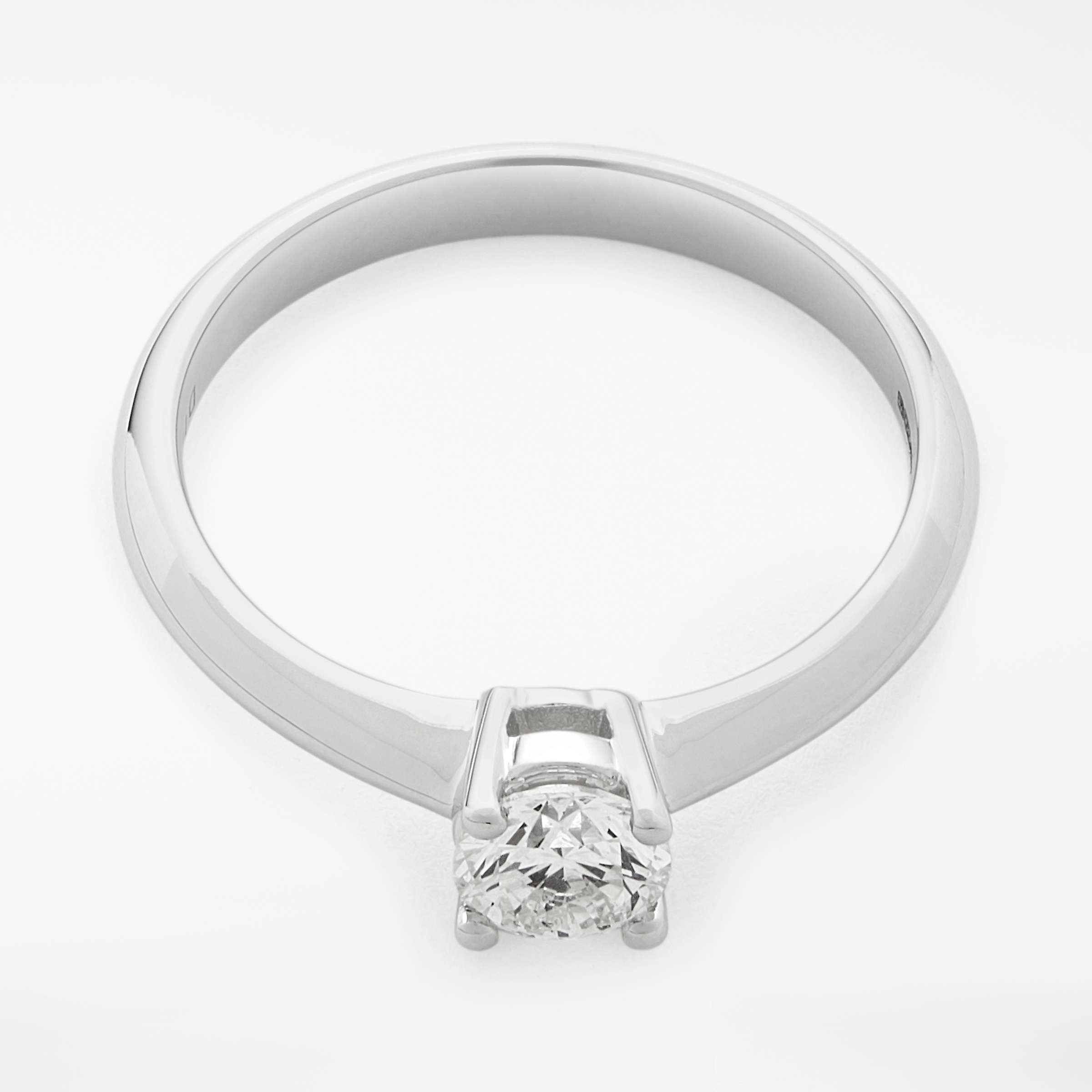 Buy Mogul 18ct White Gold Round Brilliant Diamond Engagement Ring, 0.5ct Online at johnlewis.com