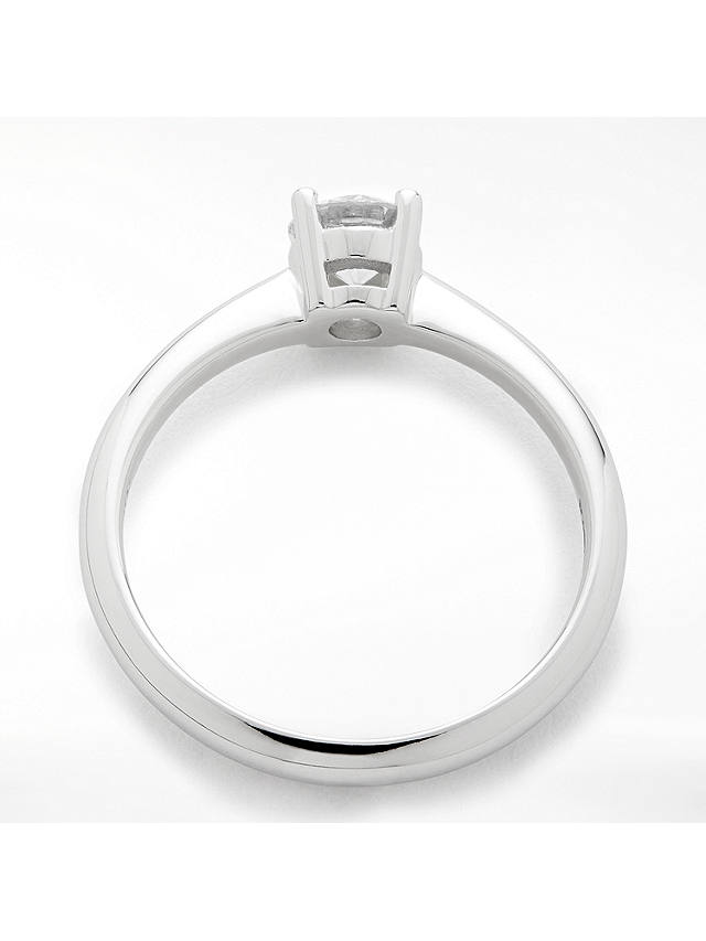 Mogul 18ct White Gold Round Brilliant Diamond Engagement Ring, 0.5ct