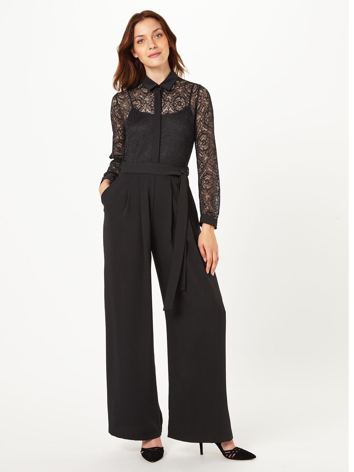 jumpsuit over shirt