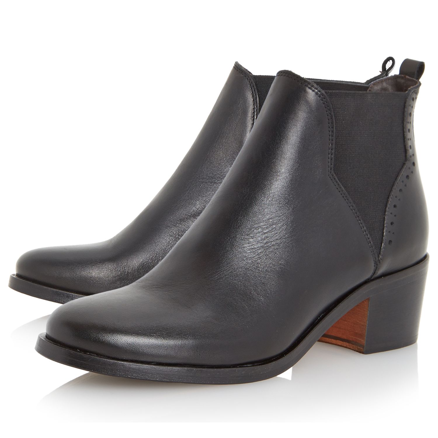 Dune Parnell Block Heeled Ankle Chelsea Boots at John Lewis & Partners