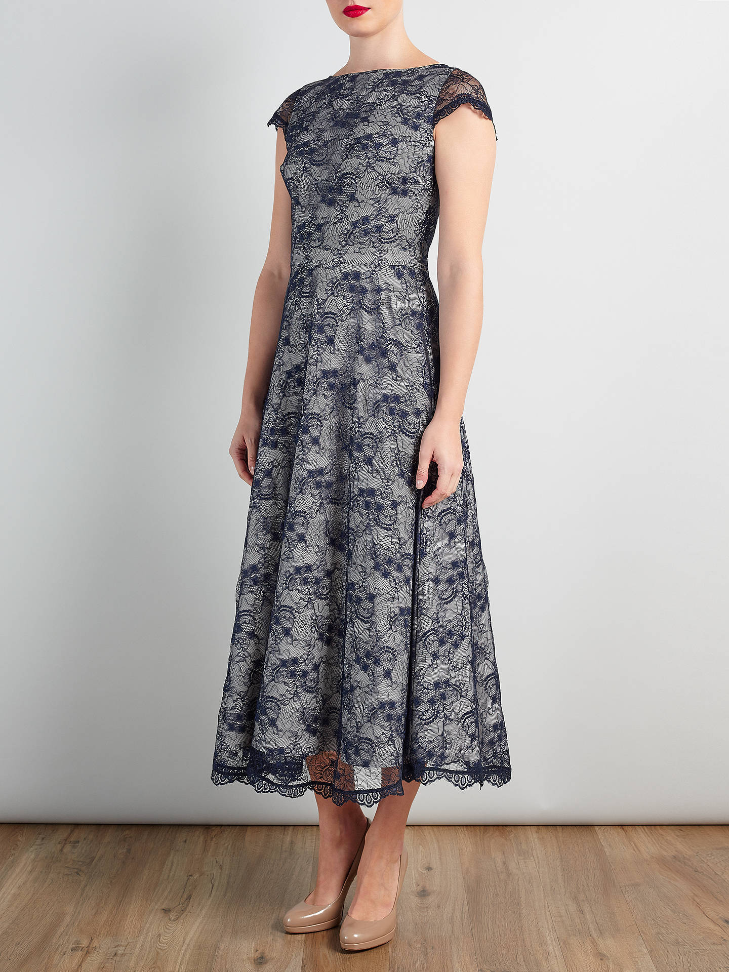 Bruce by Bruce Oldfield Lace Dress, Navy at John Lewis & Partners