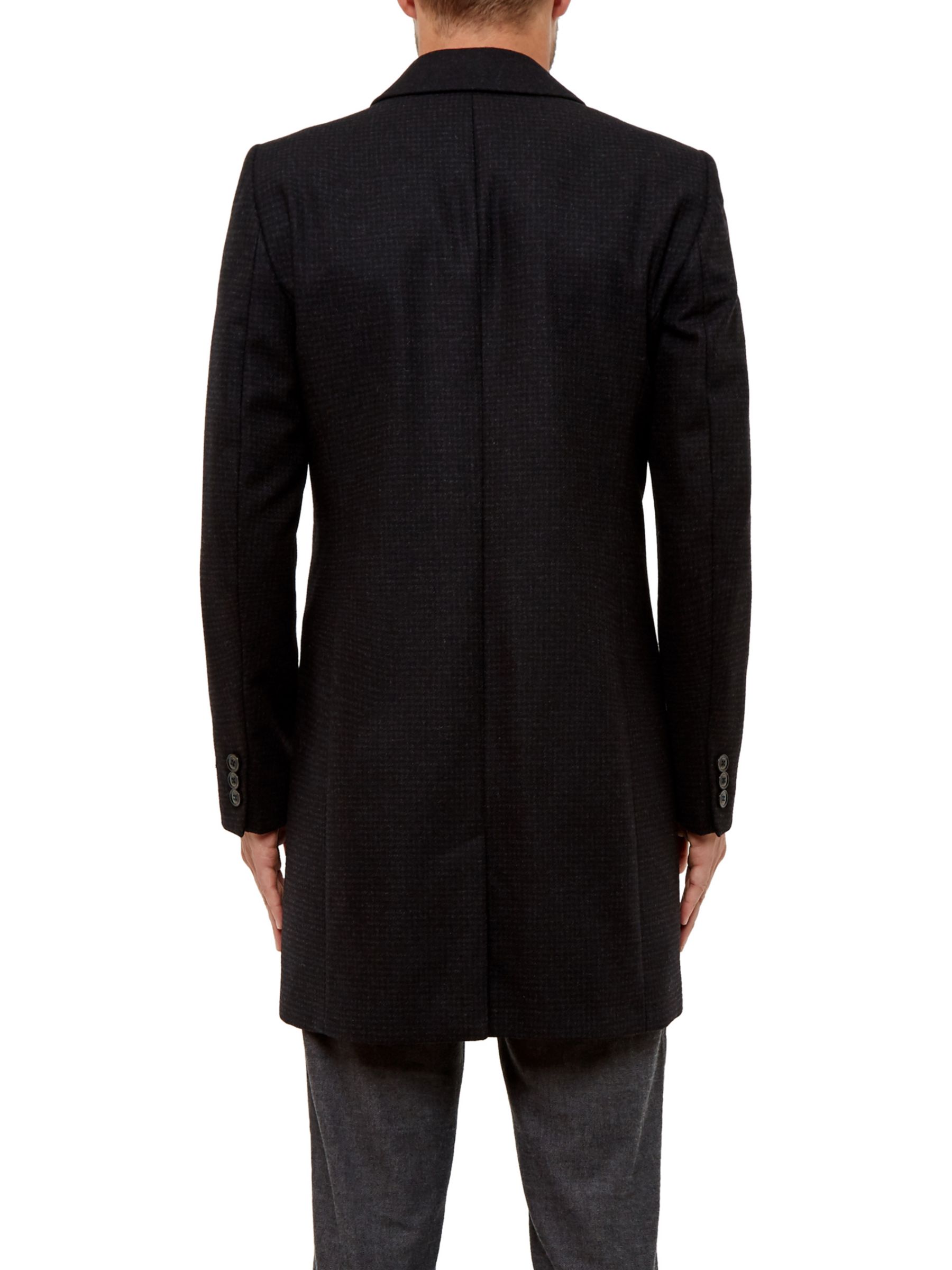 Ted Baker Jackson Mini Design Overcoat, Charcoal
