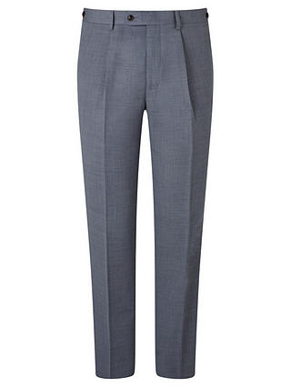JOHN LEWIS & Co. Drayton Wool Crossweave Tailored Suit Trousers, Smokey Blue