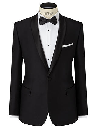 John Lewis & Partners Shawl Lapel Slim Fit Dress Suit Jacket, Black