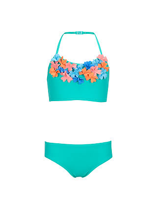 John Lewis & Partners Girls' Flower Bikini, Green